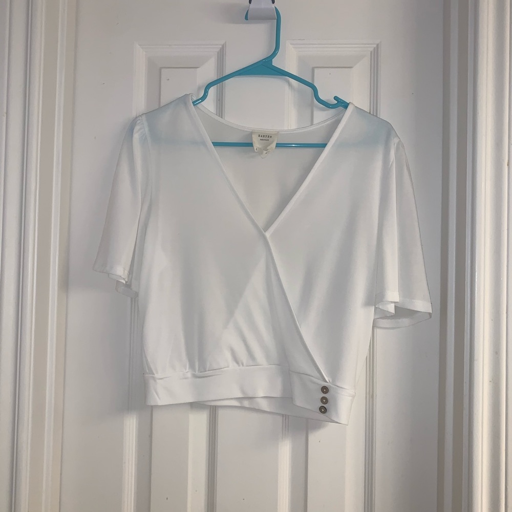 Francesca’s white crosses top